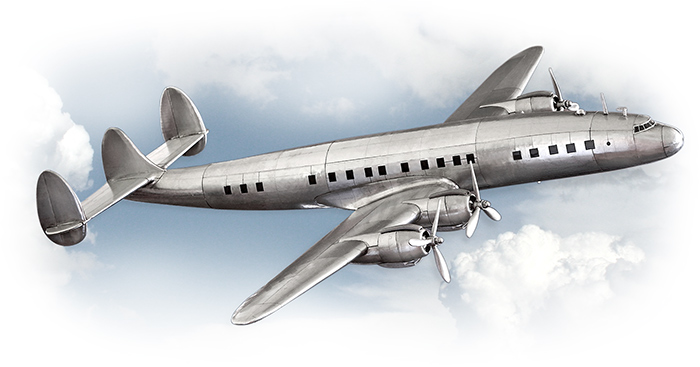 Lockheed Constellation 1945 Model Plane