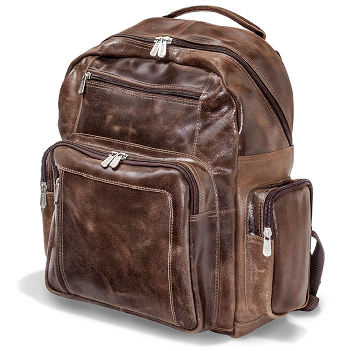 Vintage Leather Travel Backpack | Russell&#39;s For Men