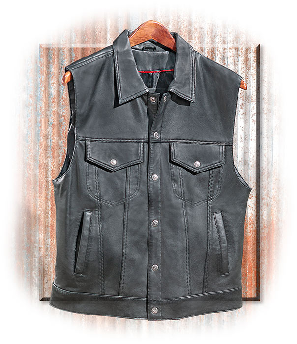 Concealed Carry Lamb's Leather Vest