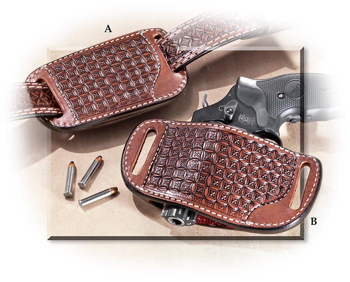 Hand Tooled Leather Holster small