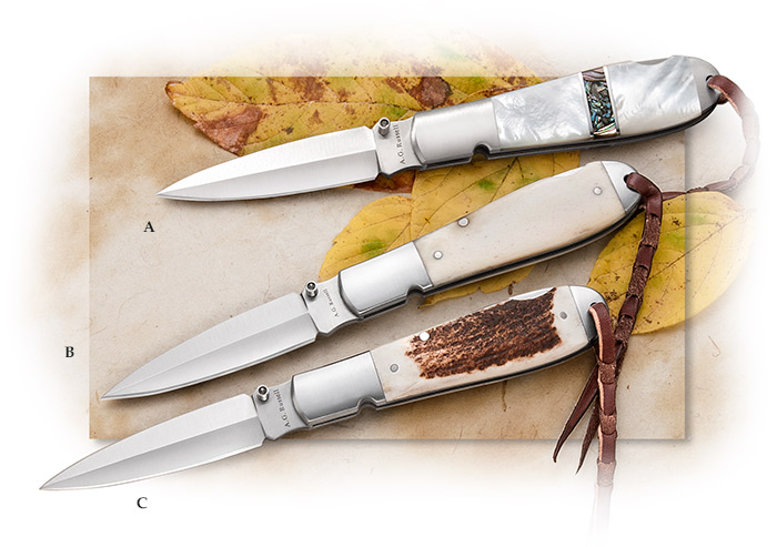 A. G. Russell Agents Office Knife white pearl