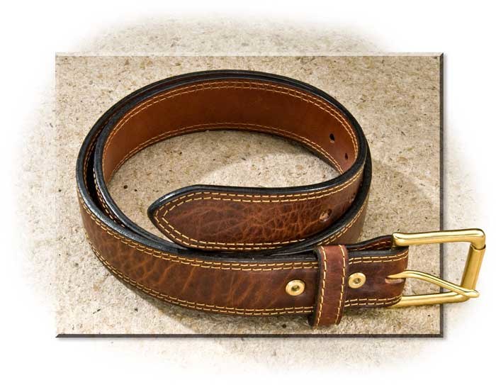 bison leather belts