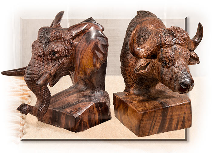 Hand Carved Desert Ironwood Busts
