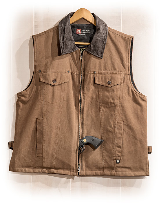 Heavy Duty Cotton Canvas Concealed Carry Vest Russell's For Men