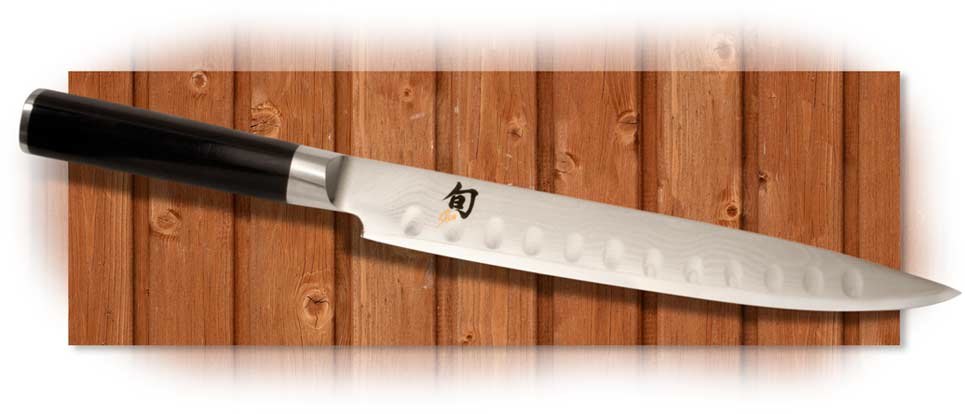 KAI Shun Classic 9" Slicing Knife w/ Granton Grooves