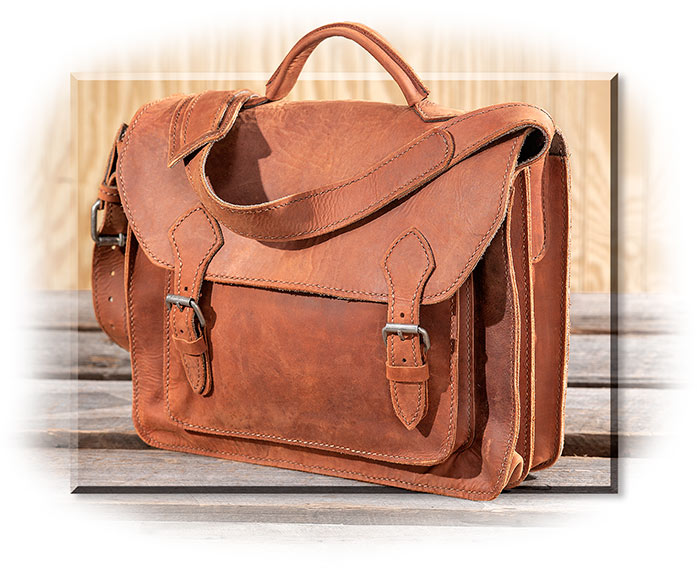 100% Cowhide Leather Briefcase