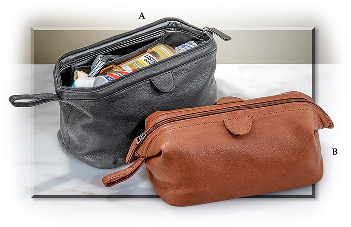 Cashmere Leather Dopp Kit | Russell's For Men