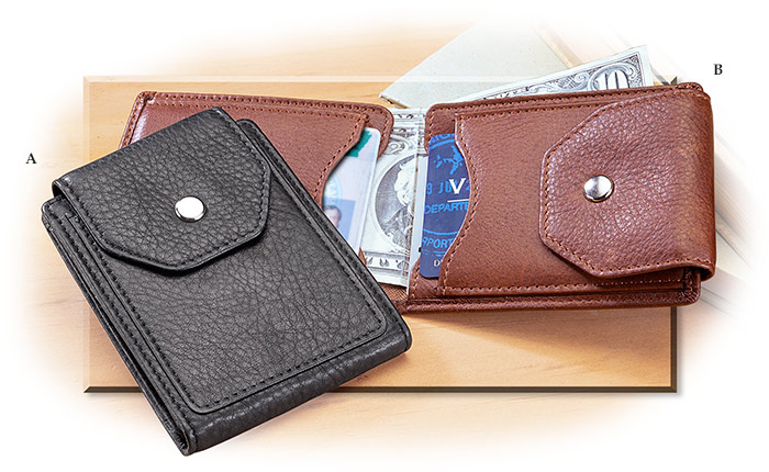 Unobtrusive Cashmere Leather Wallet