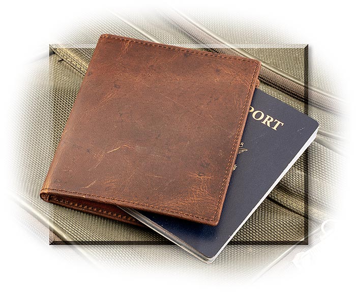 Argentine Leather Passport Cover with RFID Protection