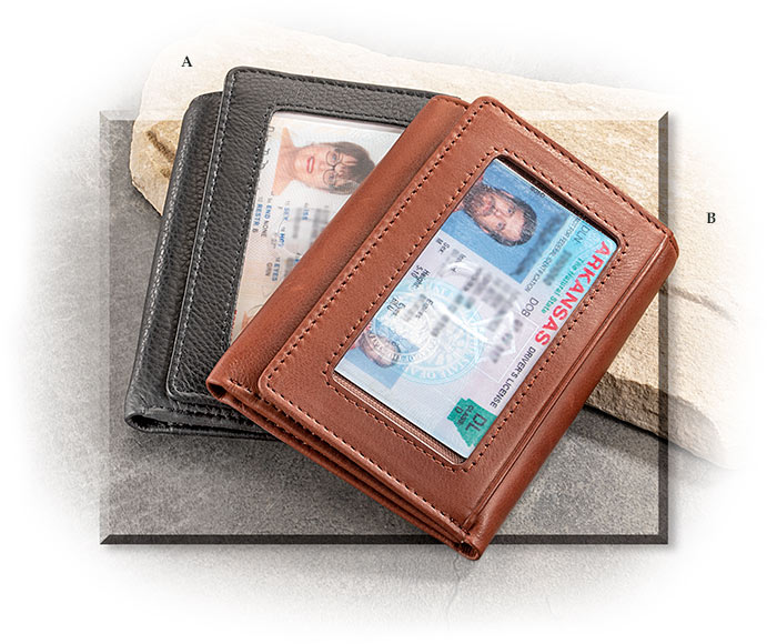 Leather Trifold Wallets | Russell's For Men