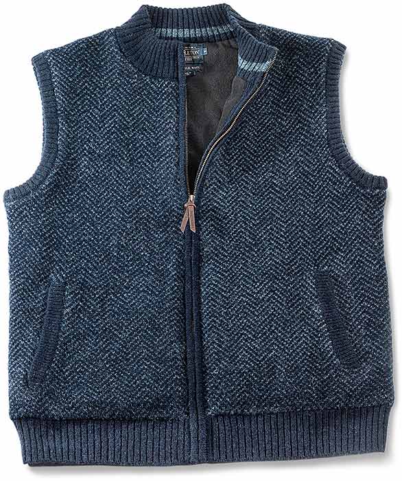 Pendleton Navy Full Zip Wool Vest Medium