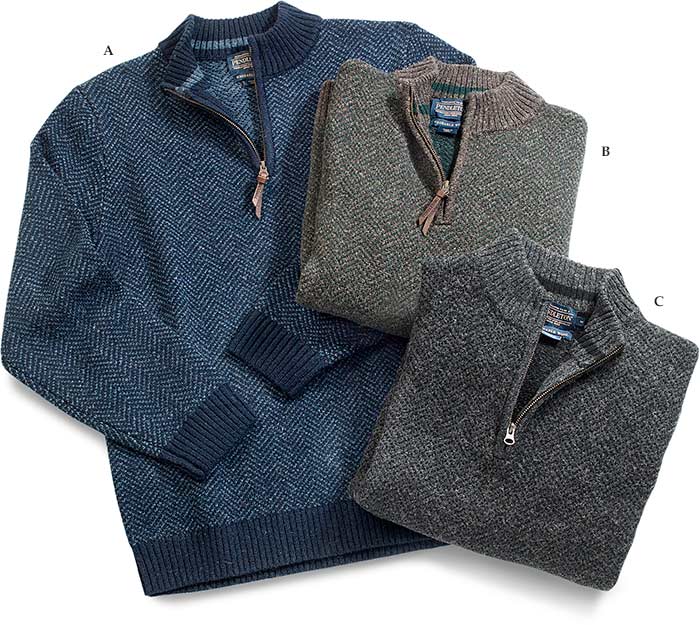 Pendleton Quarter Zip Sweater Medium