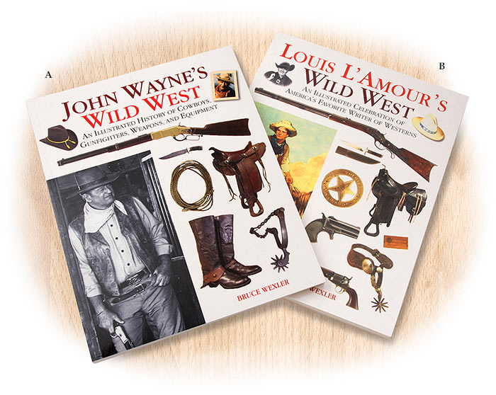 JOHN WAYNE'S WILD WEST - SOFTCOVER BOOK - BY BRUCE WEXLER - 192 PAGES - BLACK & WHITE & COLOR PHOTOG