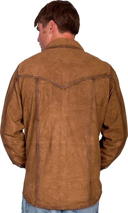 Western Style Men's Suede Leather Shirt | Russell's For Men