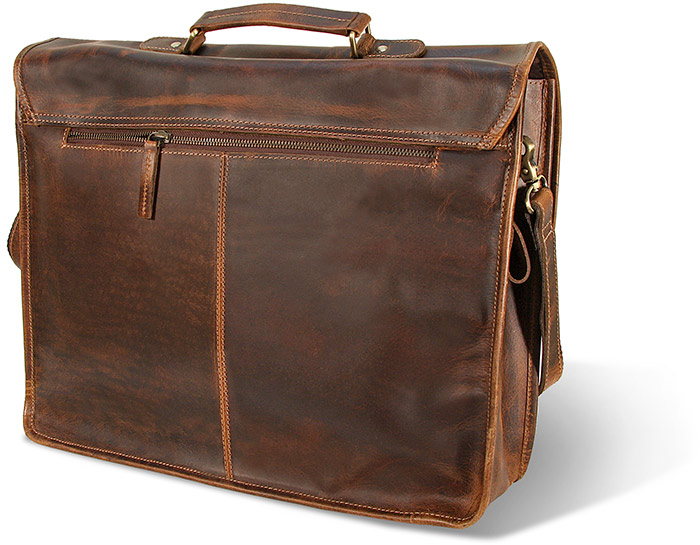 Vintage Brown Leather Briefcase
