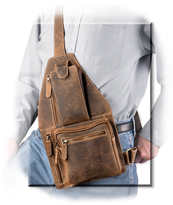 Leather Shoulder Strap, Hands-Free Carrying