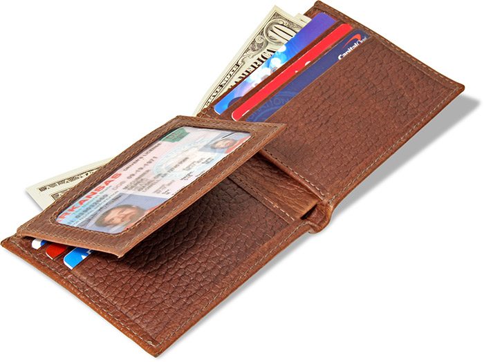 Full Grain Leather Bi-Fold Wallet | Russell's For Men
