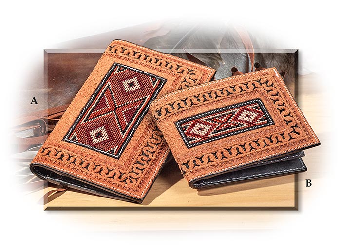 Western Style Beaded Leather Wallets | Russell&#39;s For Men