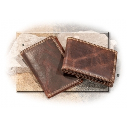 Buffalo Leather Bifold Wallet with Coin Pocket